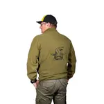 Флис Black Cat Logo full zip, зеленый - фото 4