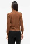 Джемпер VILA VIKERRY ROLLKRAGEN, Argan Oil/Brown - фото 3