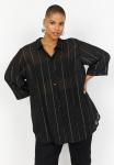 Блуза Wasabi Concept Button-down blouse, C Black Combi/Black - фото