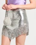 Мини-юбка Rabanne, серебряный - фото 4