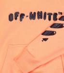 Худи из хлопкового джерси с логотипом Off-White, белый - фото 2