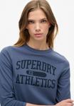 Топ с длинными рукавами ATHLETIC ESSENTIALS RINGER SLIM Superdry, синий - фото