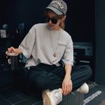 Футболка унисекс Zmoh, хаки - фото 31