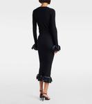 Юбка миди Riley из шерстяной смеси Fforme, Black - фото 3