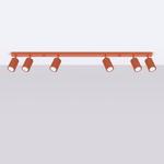 Потолочный светильник Sollux Lighting Karbon, красный - фото 4