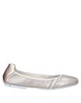 Балетки Hogan, платиновый - фото
