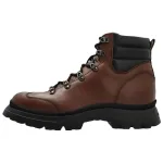 Шнурованные кожаные ботинки HOGAN, коричневый - фото