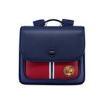 Сумка студенческая полиэстер унисекс красная NOHOO, горизонтальная-Йорк синяя - фото 2