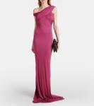 Сахара асимметричное платье Rick Owens, Plum - фото 2