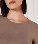 Блуза Pinko MULAN Regular Fit, коричневый - фото 4