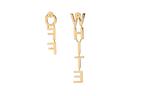 Off-White Серьги с логотипом и надписью - фото 2