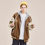 Doraemon Бейсбольная куртка унисекс, Black (Towel Embroidery) - фото 7