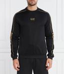 Толстовка Ea7 Regular Fit, черный / золотой - фото