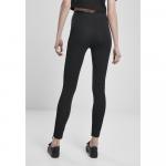 Леггинсы Urban Classics Flock Lace Stripe, черный - фото 3