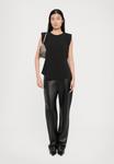 Топ MICHAEL Michael Kors CREW PLEAT, Black - фото 2
