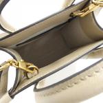 GUCCI Холщовая сумка с кожаной отделкой - фото 4