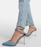 Джинсовые туфли x Sergio Rossi Marquise Area, синий - фото 4