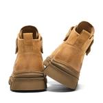 Модные классические трендовые универсальные ботинки на щиколотку Unisex Lee, экрю - фото 6