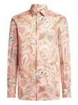 Рубашка с принтом пейсли ETRO, розовый - фото