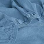 Простынь на подгонке Erwin Müller 165788, 100x1x190-200 см, синий - фото 3