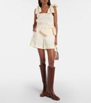 Льняные шорты Chloé, белый - фото 2