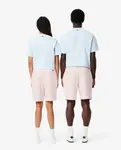Шорты унисекс из хлопкового флиса Lacoste GH0990-00, светло-розовый - фото 3
