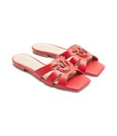 Тапочки кожаные марлевые 09 Pinko, красный - фото 3