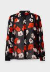 Блуза The Kooples Button-down blouse, Black/Red/Off White/Black - фото 6