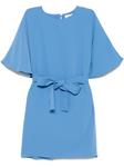 Мини-платье PAROSH с поясом P.A.R.O.S.H., синий - фото
