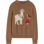 Вязаный джемпер Weekend Max Mara Nitra с круглым вырезом Weekend Maxmara, hazelnut - фото