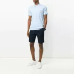 Поло Ральф Лорен Футболка с детализированным логотипом и эластичными шортами, темно-синий - фото 4