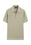 Поло Massimo Dutti SHORT SLEEVE POLO COLLAR, Light Green - фото 5