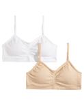Комплект бюстгальтеров Maidenform, 2 предмета, белый/бежевый - фото