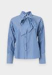 Блуза Vero Moda VMISLUNN BOW SHIRT, Dark Blue/Snow White/Dark Blue - фото 5