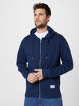 Толстовка с капюшоном на молнии !Solid Zip-Up Hoodie, темно-синий - фото 2