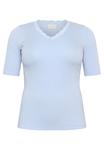 Блуза Kaffe Curve OMIA V-NECK TEE, Windsurfer/Blue - фото 5