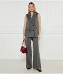 Шерстяные брюки Flare fit Max&Co., серый - фото 2