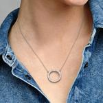 Pandora Женское ожерелье Silver Gray - фото 5