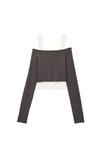 Топ Koton Long sleeved top, Grey - фото