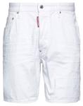 Джинсовые шорты Dsquared2, белый - фото