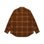 Рубашка с нашивкой логотипа A Bathing APE Aape, коричневый - фото 5