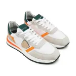 Кожаные кроссовки Philippe Model, серый - фото 2