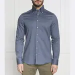 Рубашка узкого кроя Stenströms, синий - фото