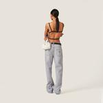 Джинсовые брюки MIU MIU, серый - фото 3