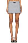 Мини-юбка Asher Shona Joy, smoke grey - фото