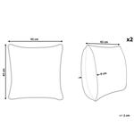 Декоративные подушки набор из 2-х штук Beliani, черный - фото 3