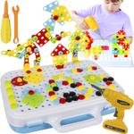 Отвертка, шурупы, дрель, 3D конструктор KRUZZEL - фото 13