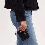 COACH Миниатюрный джинсовый кошелек на молнии - фото 5