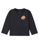 Футболка из хлопкового джерси Mammoth Mini Rodini, черный - фото