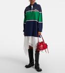 Мини-сумка-ведро из кожи с несколькими карманами Acne Studios, красный - фото 5